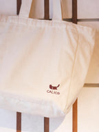Calico big tote bag - Beige